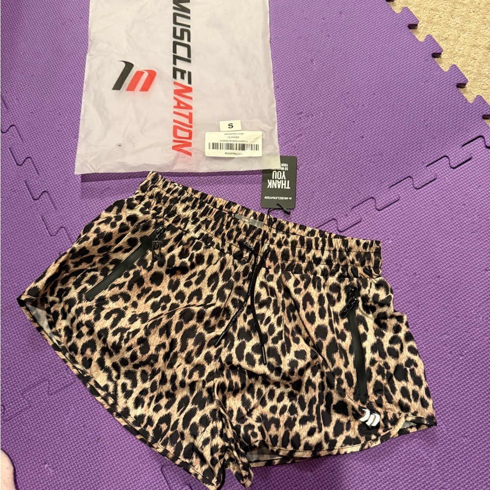 Leopard Print Women's Shorts